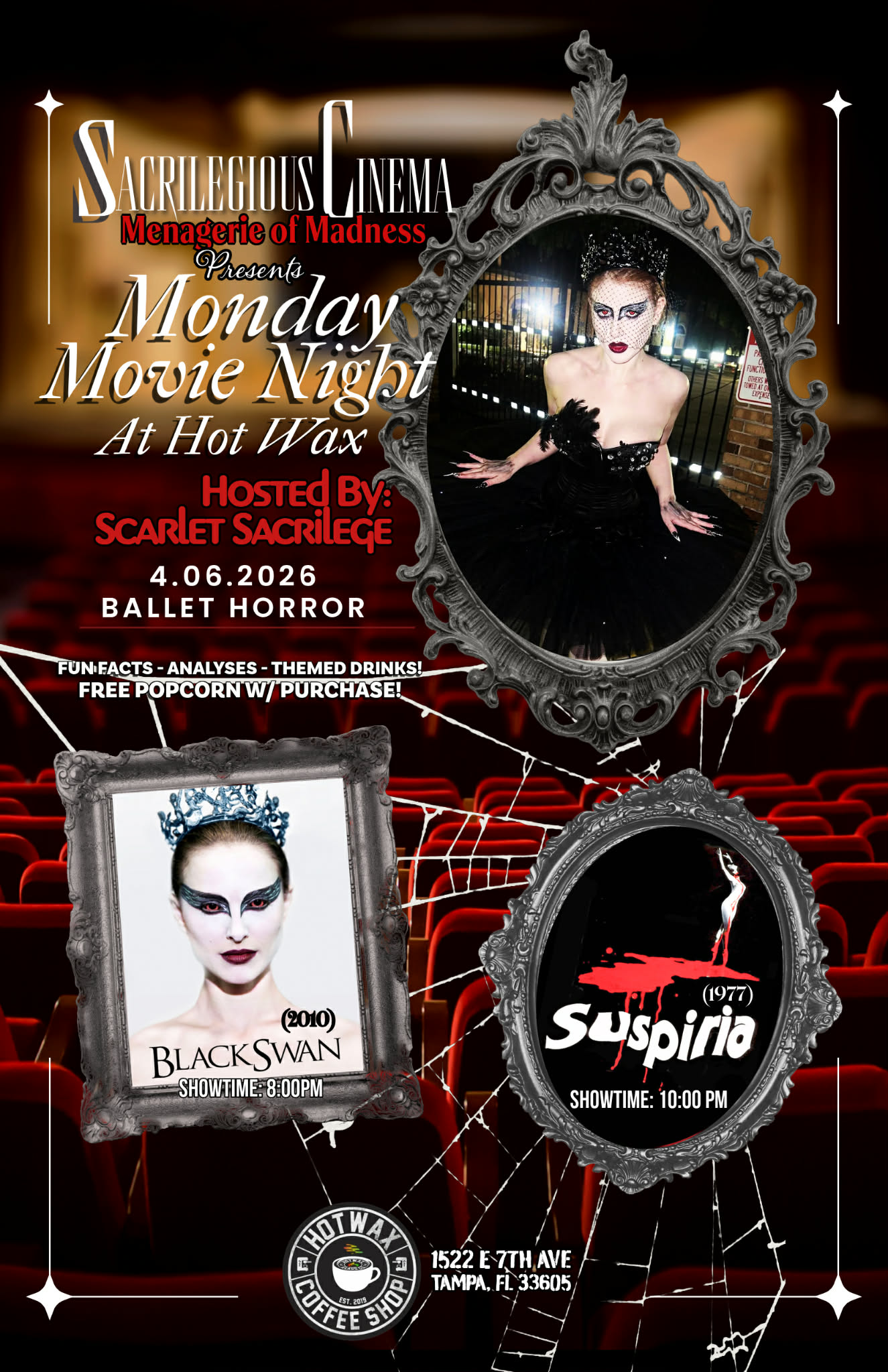 4/6/2026 – Black Swan (2010) and Suspiria (1977)