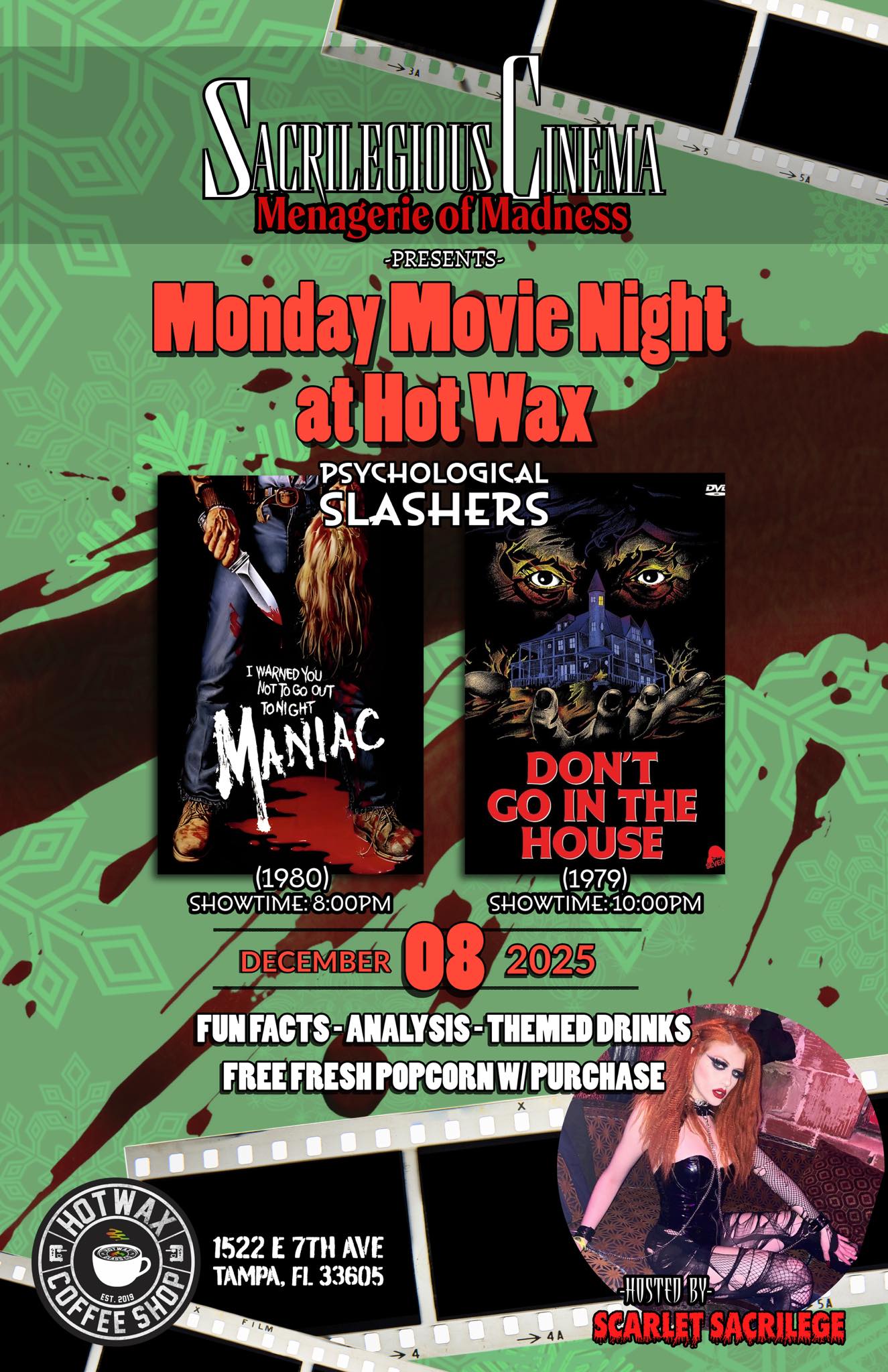 12/8/2025- Maniac (1980) and Don’t Go in the House (1979)