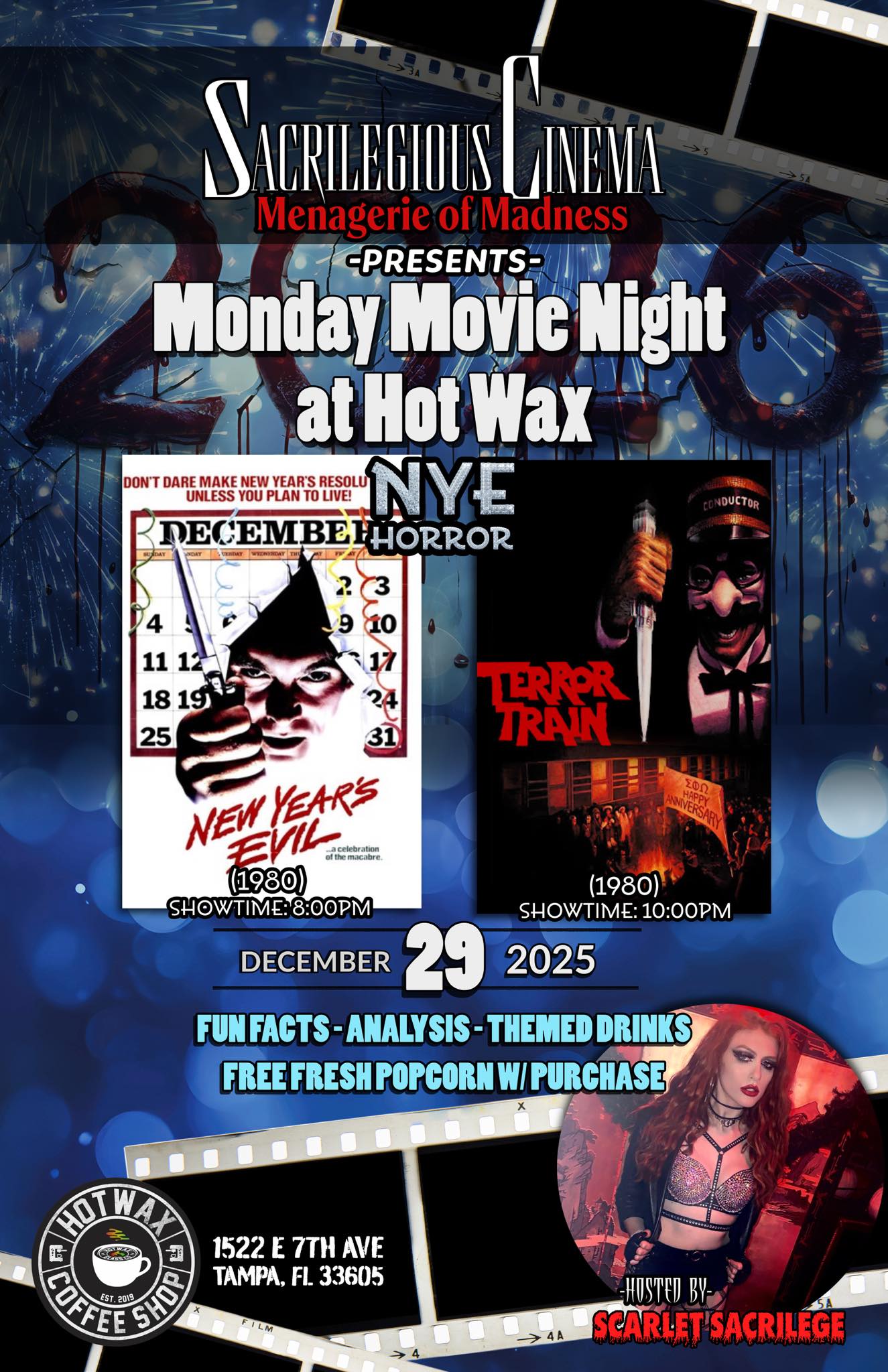 12/29/2025- New Year’s Evil (1980) and Terror Train (1980)