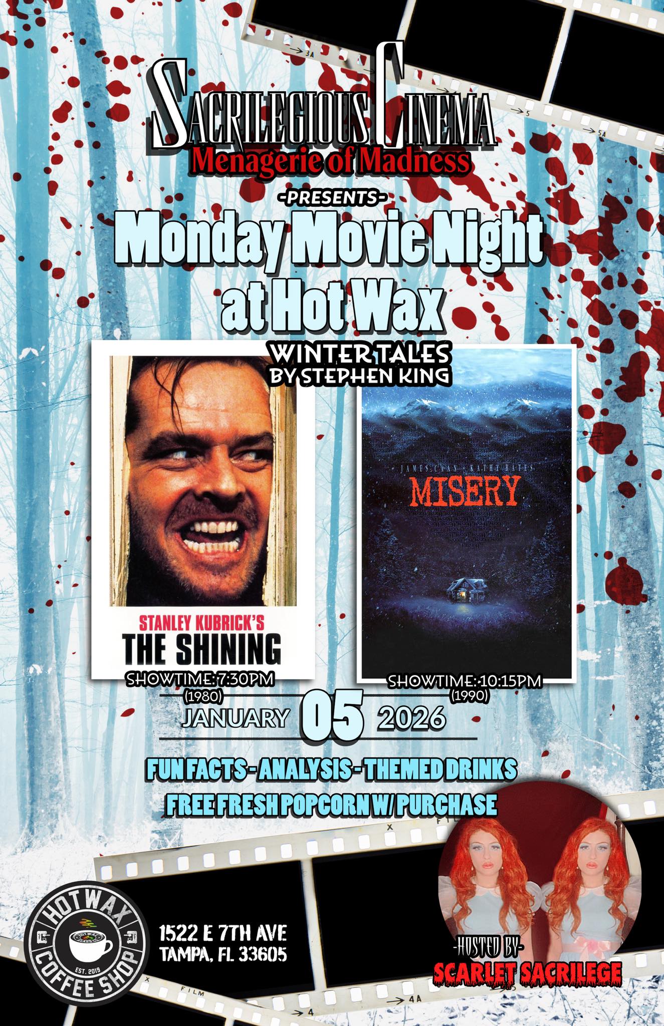 1/5/2026- The Shining (1980) and Misery (1990)