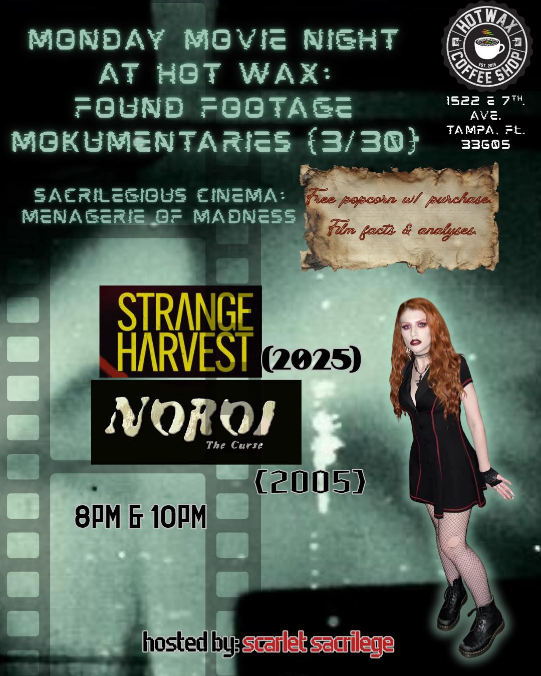 3/30/2026- Strange Harvest (2025) and Noroi: The Curse (2005)